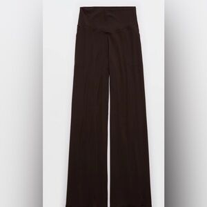 Aerie Chocolate Wide Leg Pants